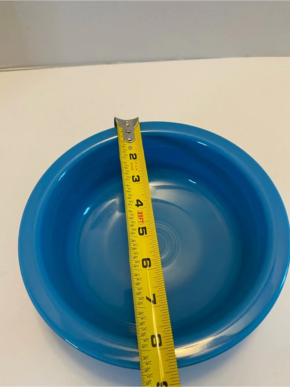 FIESTA Serving Bowl  Blue Peacock 8 1/2” Retired Pattern Mint Condition